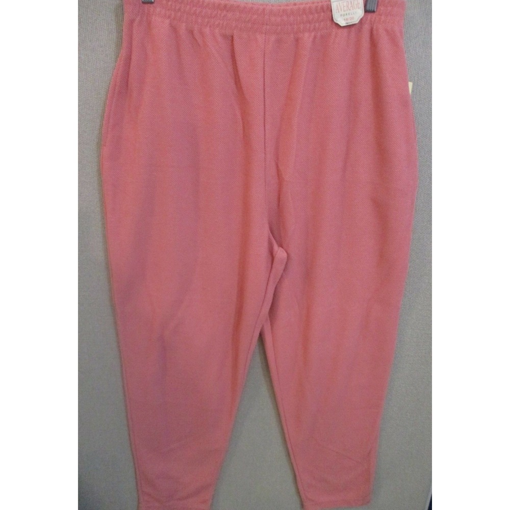 Vintage 90's Adrian Jordan Thermal Lounge Pants NWT Size 18 / 20 Coral